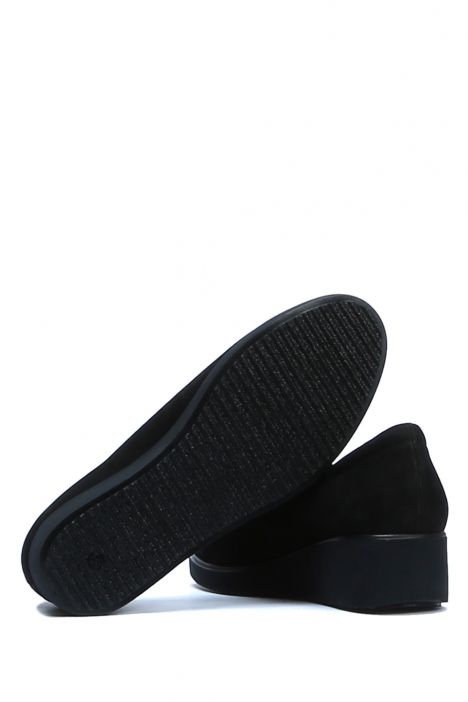 AC582604 Kifidis Anatomik Kadın Deri Ayakkabı 35-41 6249 Siyah Nubuk/Black Nubuck