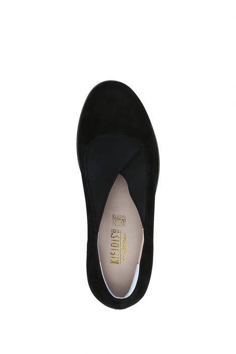 AC582604 Kifidis Anatomik Kadın Deri Ayakkabı 35-41 6249 Siyah Nubuk/Black Nubuck