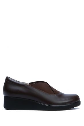 AC582604 Kifidis Anatomik Kadın Deri Ayakkabı 35-41 1066 Kahve/Brown