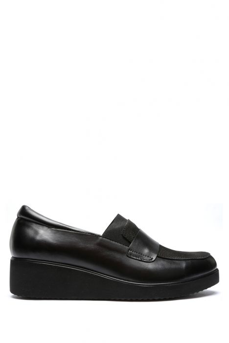 AC582605 Kifidis Anatomik Kadın Deri Ayakkabı 35-41 6249 Siyah Nubuk/Black Nubuck