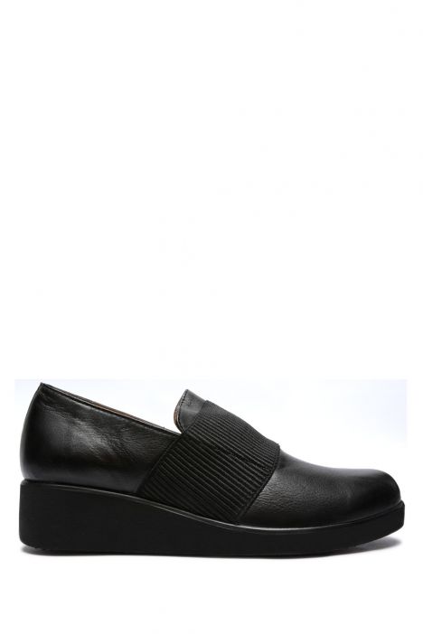 AC582608 Kifidis Anatomik Kadın Deri Ayakkabı 36-41 Siyah/Black