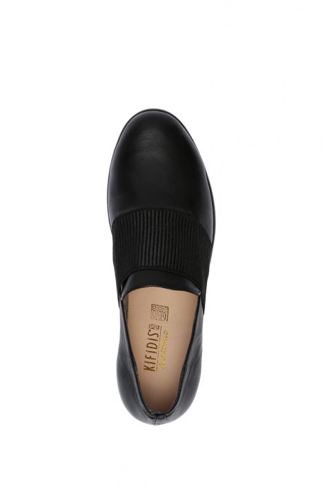 AC582608 Kifidis Anatomik Kadın Deri Ayakkabı 36-41 Siyah/Black
