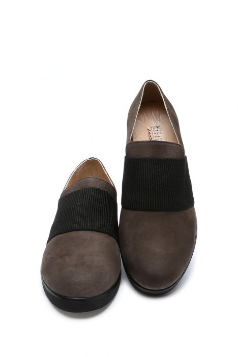 AC582608 Kifidis Anatomik Kadın Deri Ayakkabı 36-41 15680 Koyu Vizon Nubuk/Wedge Nubuck