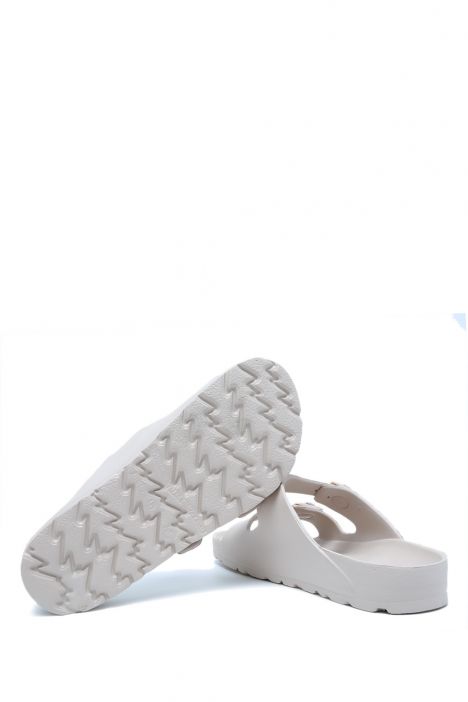AQ1468 Kifidis Aqua Unisex Çift Bantlı Plaj Terliği 36-45 Bej/Beige
