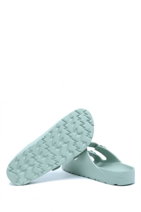 AQ1468 Kifidis Aqua Unisex Çift Bantlı Plaj Terliği 36-45 Yeşil/Mint