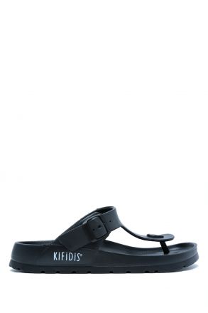 AQ1500 Kifidis Aqua Unisex Parmak Arası Plaj Terliği 36-45 Siyah/Black