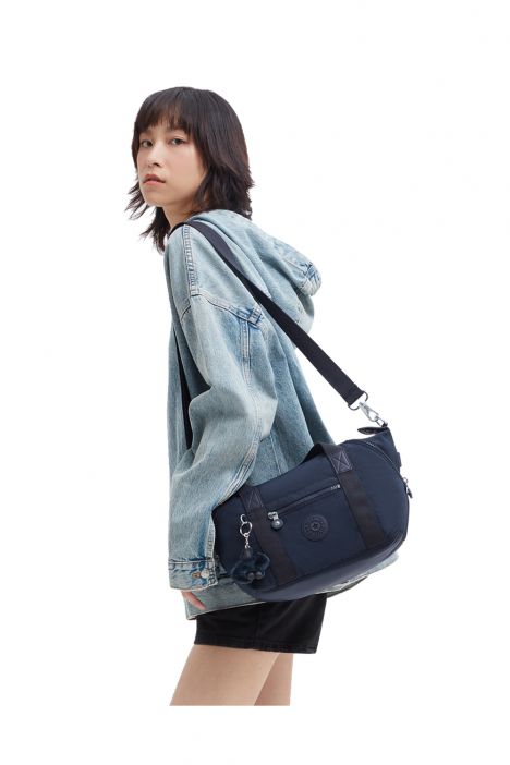 Kipling ART MINI Küçük Boy Omuz Çantası 20x38x18,5 cm Blue Bleu 2