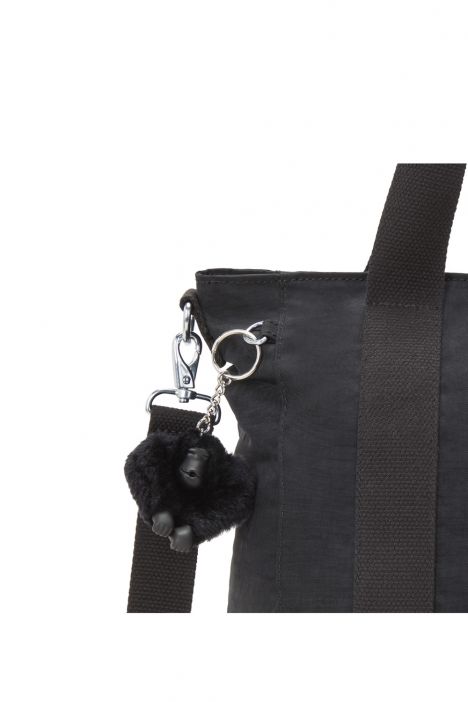 Kipling ASSENI S Küçük Boy Omuz Çantası 28x40x14 cm Black Noir