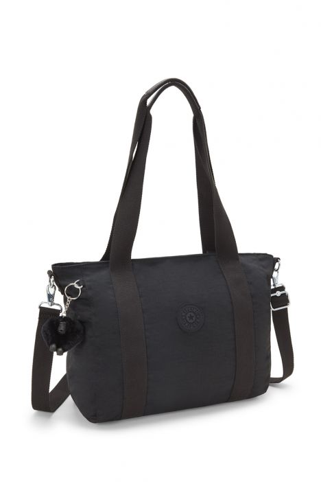 Kipling ASSENI S Küçük Boy Omuz Çantası 28x40x14 cm Black Noir