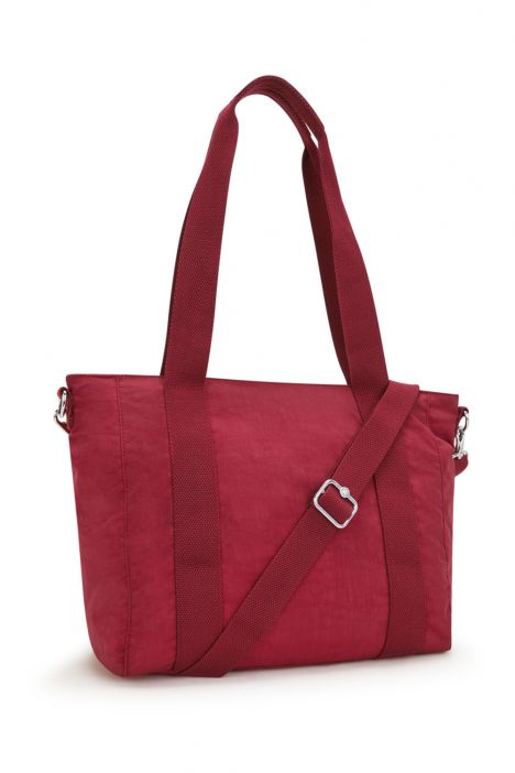 Kipling ASSENI S Küçük Boy Omuz Çantası 28x40x14 cm Funky Red