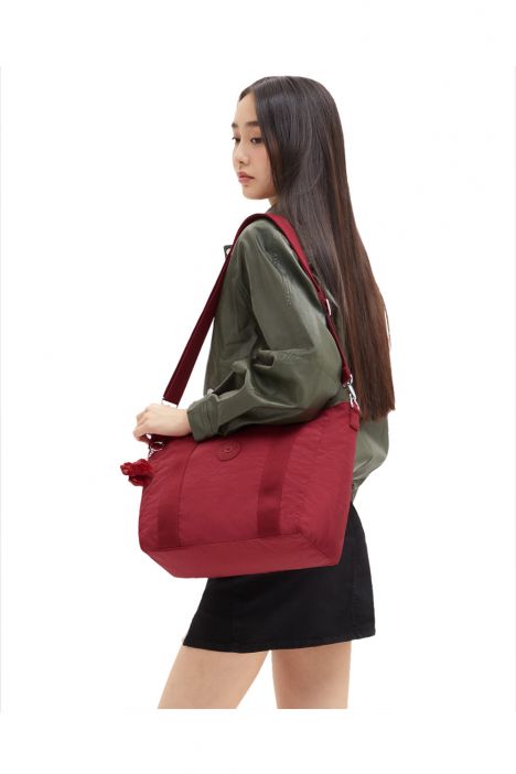 Kipling ASSENI S Küçük Boy Omuz Çantası 28x40x14 cm Funky Red