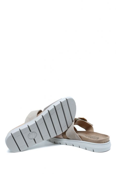 Abby 22 Ac-Kifidis Kadın Tokalı Anatomik Terlik 36-41 Metalik/Onix 1266/1116