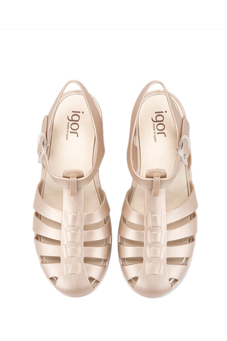 BB340 Igor Biarritz Metal Kadın Sandalet 36-41 Platin-388 Platino