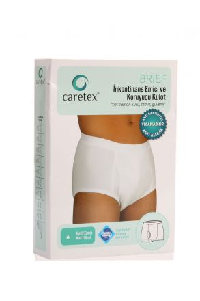 Brief Erkek İnkontinans Külodu Orta Emici Max.150ml Beyaz / White