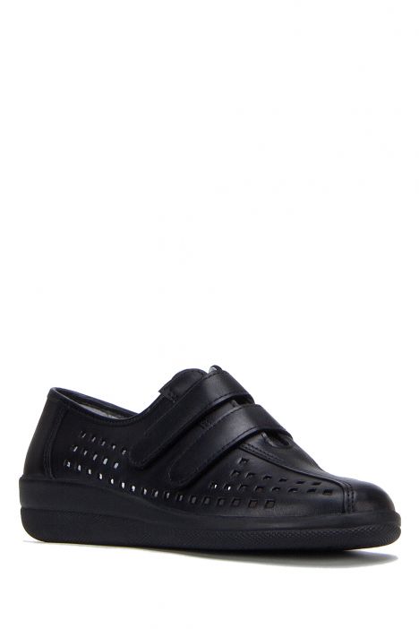 Bulina Ac-Kifidis Kadın Anatomik Deri Ayakkabı 35-42 Siyah/Black 738