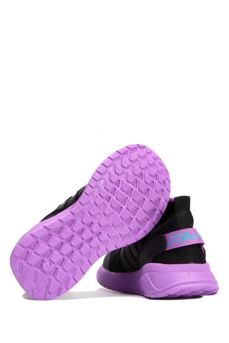 C225 Kifidis Active Unisex Çocuk Spor Ayakkabı 26-35 Siyah-Pembe / Black-Pink