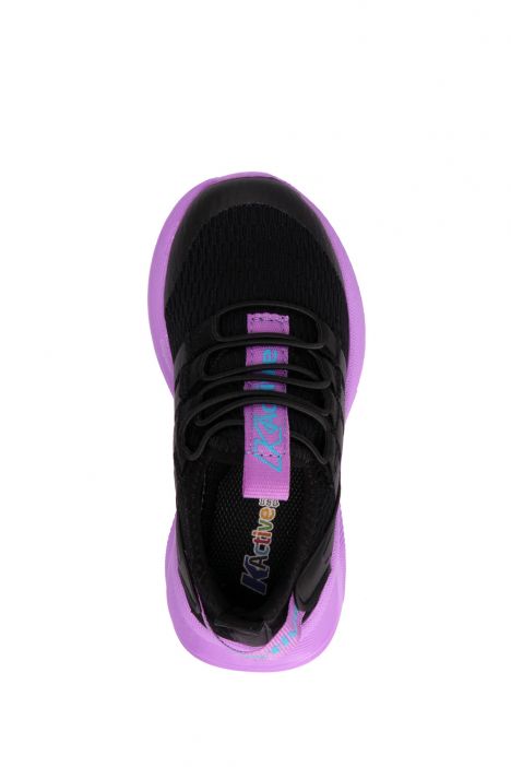 C225 Kifidis Active Unisex Çocuk Spor Ayakkabı 26-35 Siyah-Pembe / Black-Pink