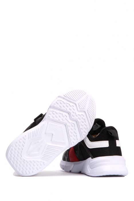C327 Kifidis Active Unisex Çocuk Spor Ayakkabı 26-35 Siyah-Kırmızı / Black-Red