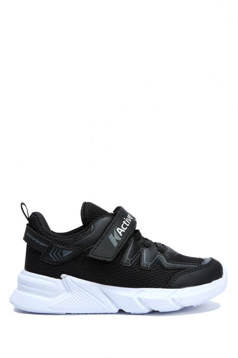 C328 Kifidis Active Unisex Çocuk Spor Ayakkabı 26-35 Siyah-Black