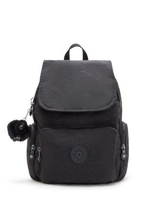 Kipling CITY ZIP MINI Küçük Boy Sırt Çantası 29x27x14 cm Black Noir