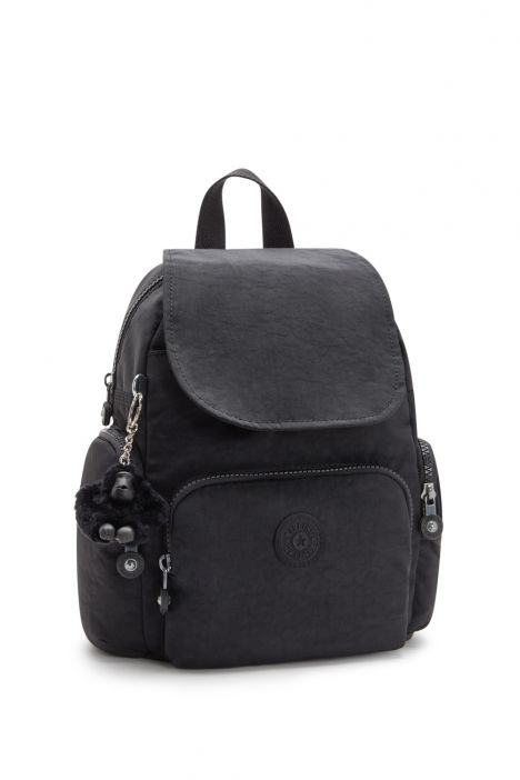 Kipling CITY ZIP MINI Küçük Boy Sırt Çantası 29x27x14 cm Black Noir