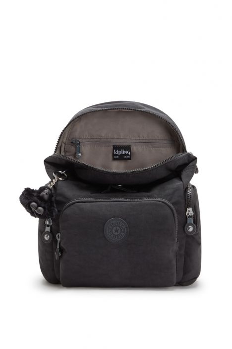Kipling CITY ZIP MINI Küçük Boy Sırt Çantası 29x27x14 cm Black Noir
