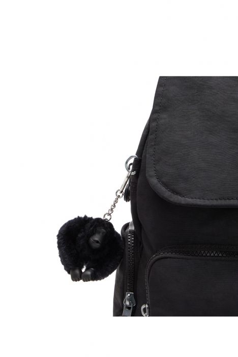 Kipling CITY ZIP MINI Küçük Boy Sırt Çantası 29x27x14 cm Black Noir