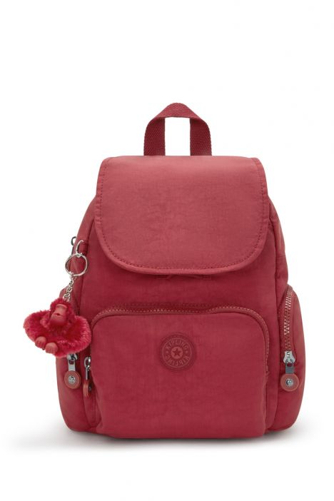 Kipling CITY ZIP MINI Küçük Boy Sırt Çantası 29x27x14 cm Funky Red