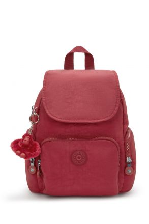 Kipling CITY ZIP MINI Küçük Boy Sırt Çantası 29x27x14 cm Funky Red