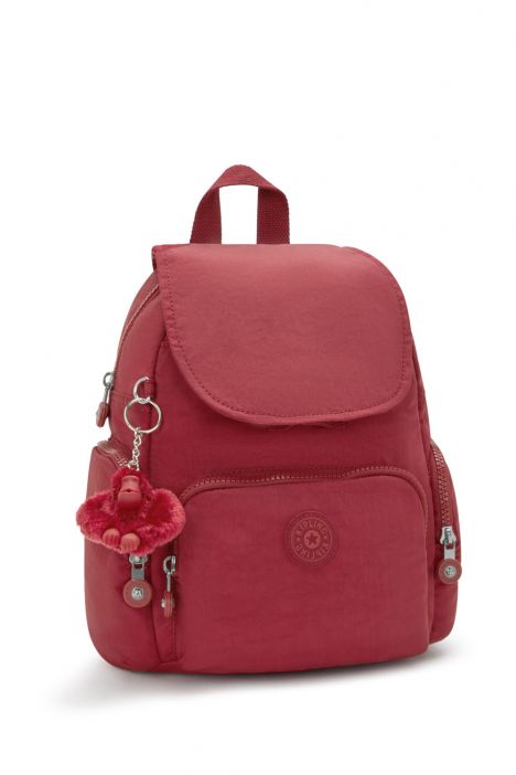 Kipling CITY ZIP MINI Küçük Boy Sırt Çantası 29x27x14 cm Funky Red