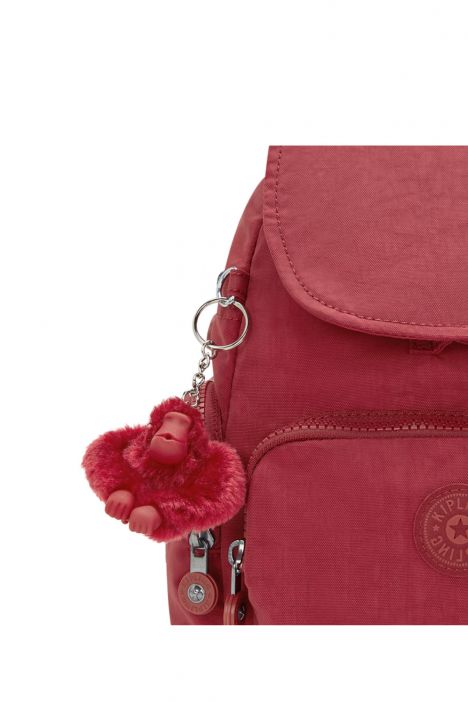 Kipling CITY ZIP MINI Küçük Boy Sırt Çantası 29x27x14 cm Funky Red