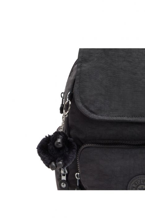 Kipling CITY ZIP S Küçük Boy Sırt Çantası 33.5x27x19 cm Black Noir