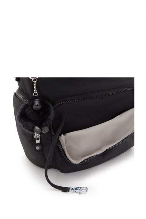 Kipling CITY ZIP S Küçük Boy Sırt Çantası 33.5x27x19 cm Black Noir
