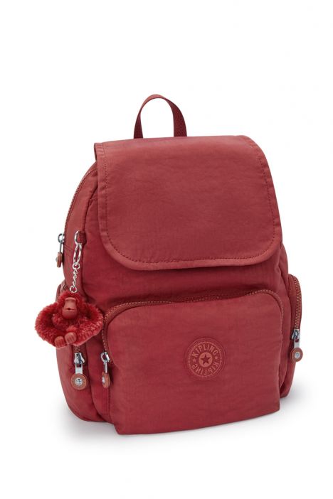 Kipling CITY ZIP S Küçük Boy Sırt Çantası 33.5x27x19 cm Funky Red