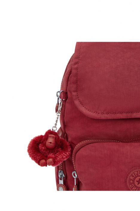 Kipling CITY ZIP S Küçük Boy Sırt Çantası 33.5x27x19 cm Funky Red