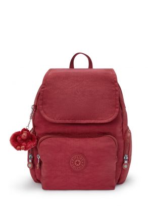 Kipling CITY ZIP S Küçük Boy Sırt Çantası 33.5x27x19 cm Funky Red