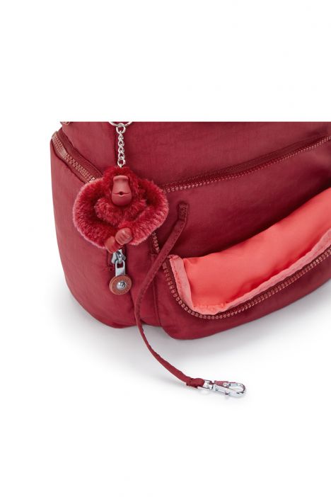 Kipling CITY ZIP S Küçük Boy Sırt Çantası 33.5x27x19 cm Funky Red