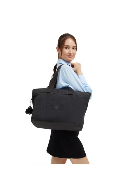 Kipling COLISSA UP Büyük Boy Omuz Çantası 32x50x17 cm Black Noir