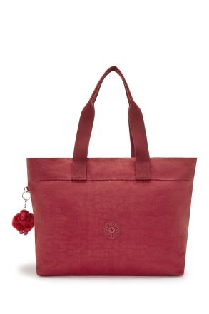 Kipling COLISSA UP Büyük Boy Omuz Çantası 32x50x17 cm Funky Red