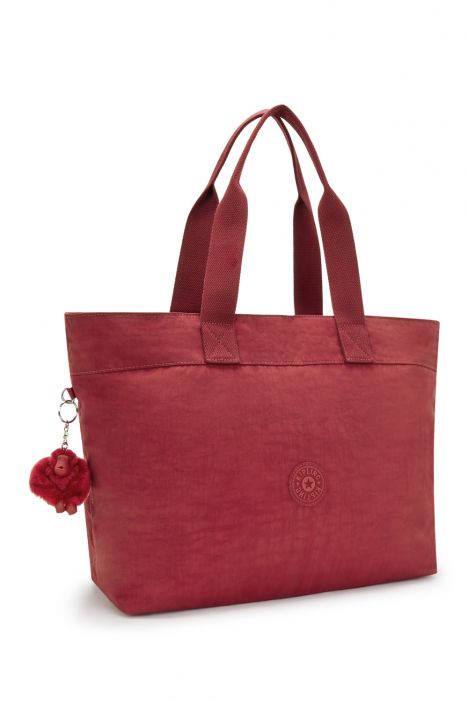 Kipling COLISSA UP Büyük Boy Omuz Çantası 32x50x17 cm Funky Red