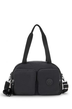 Kipling COOL DEFEA Orta Boy Omuz Çantası 22x33x12.5 cm Black Noir