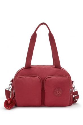 Kipling COOL DEFEA Orta Boy Omuz Çantası 22x33x12.5 cm Funky Red