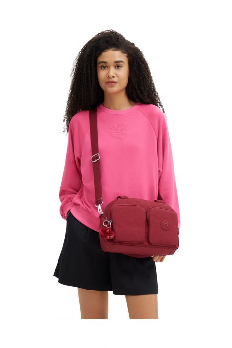 Kipling COOL DEFEA Orta Boy Omuz Çantası 22x33x12.5 cm Funky Red