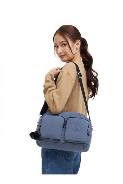 Kipling COOL DEFEA Orta Boy Omuz Çantası 22x33x12.5 cm Blue Lover