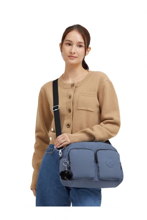 Kipling COOL DEFEA Orta Boy Omuz Çantası 22x33x12.5 cm Blue Lover