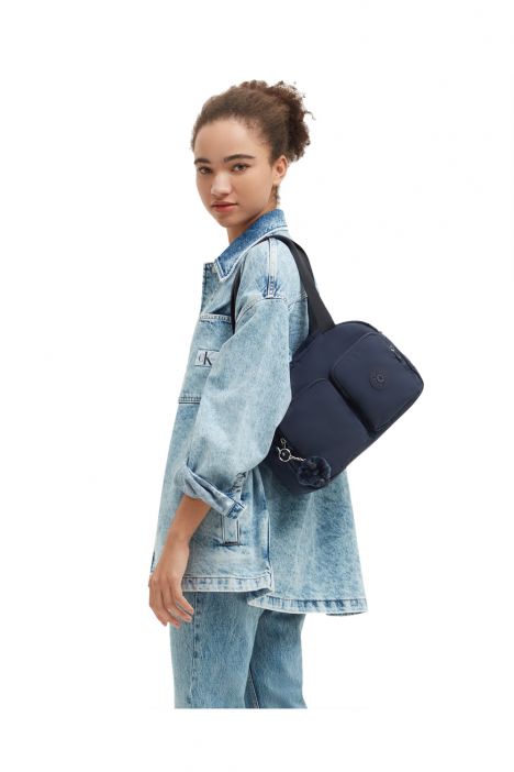 Kipling COOL DEFEA Orta Boy Omuz Çantası 22x33x12.5 cm Blue Bleu 2