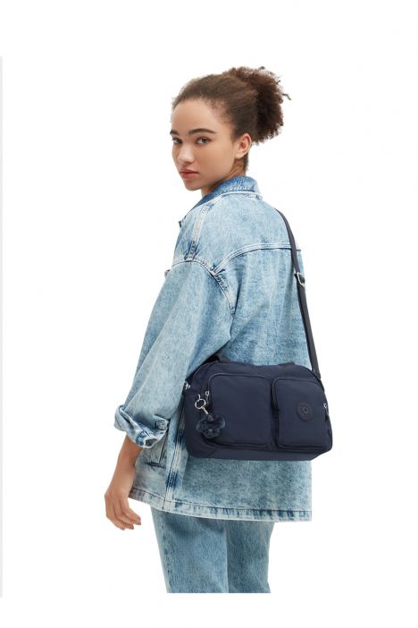 Kipling COOL DEFEA Orta Boy Omuz Çantası 22x33x12.5 cm Blue Bleu 2