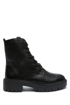 Cami 10 Ac-Kifidis Anatomik Kadın Deri Bot 36-41 Siyah/Black 5088