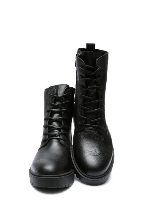 Cami 10 Ac-Kifidis Anatomik Kadın Deri Bot 36-41 Siyah/Black 5088