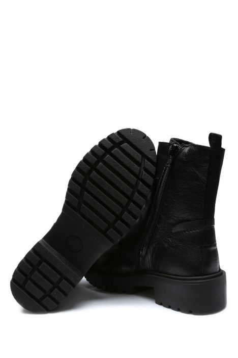 Cami 10 Ac-Kifidis Anatomik Kadın Deri Bot 36-41 Siyah/Black 5088